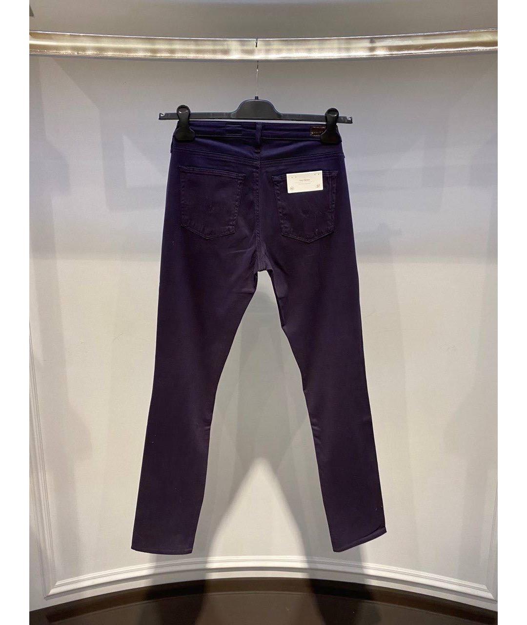 AG JEANS Фиолетовые джинсы слим, фото 2
