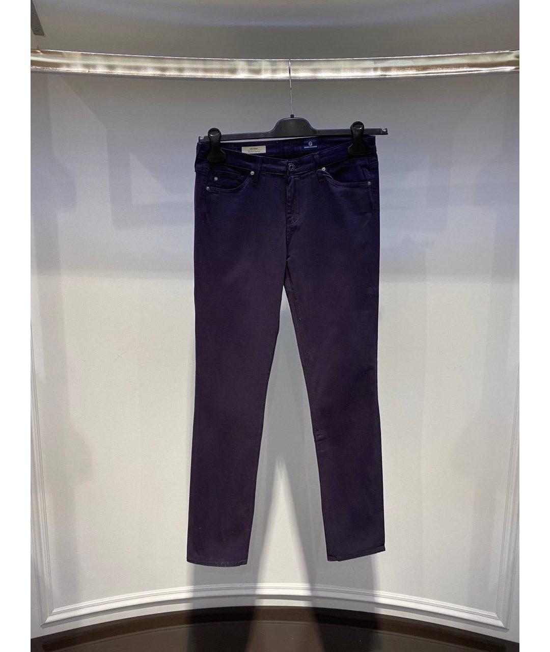 AG JEANS Фиолетовые джинсы слим, фото 4