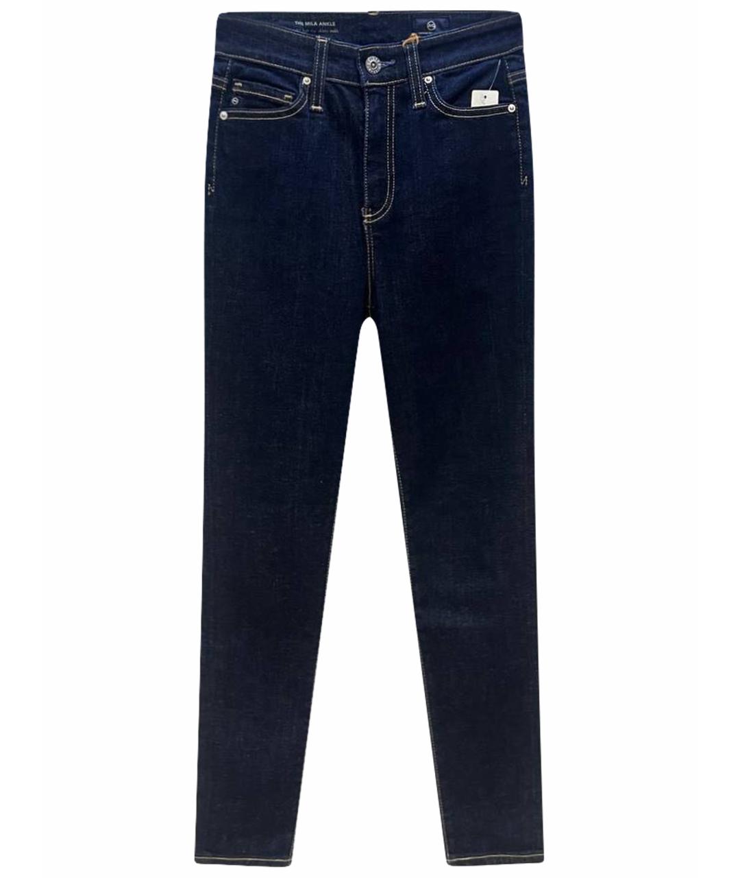 AG JEANS Темно-синие джинсы слим, фото 1