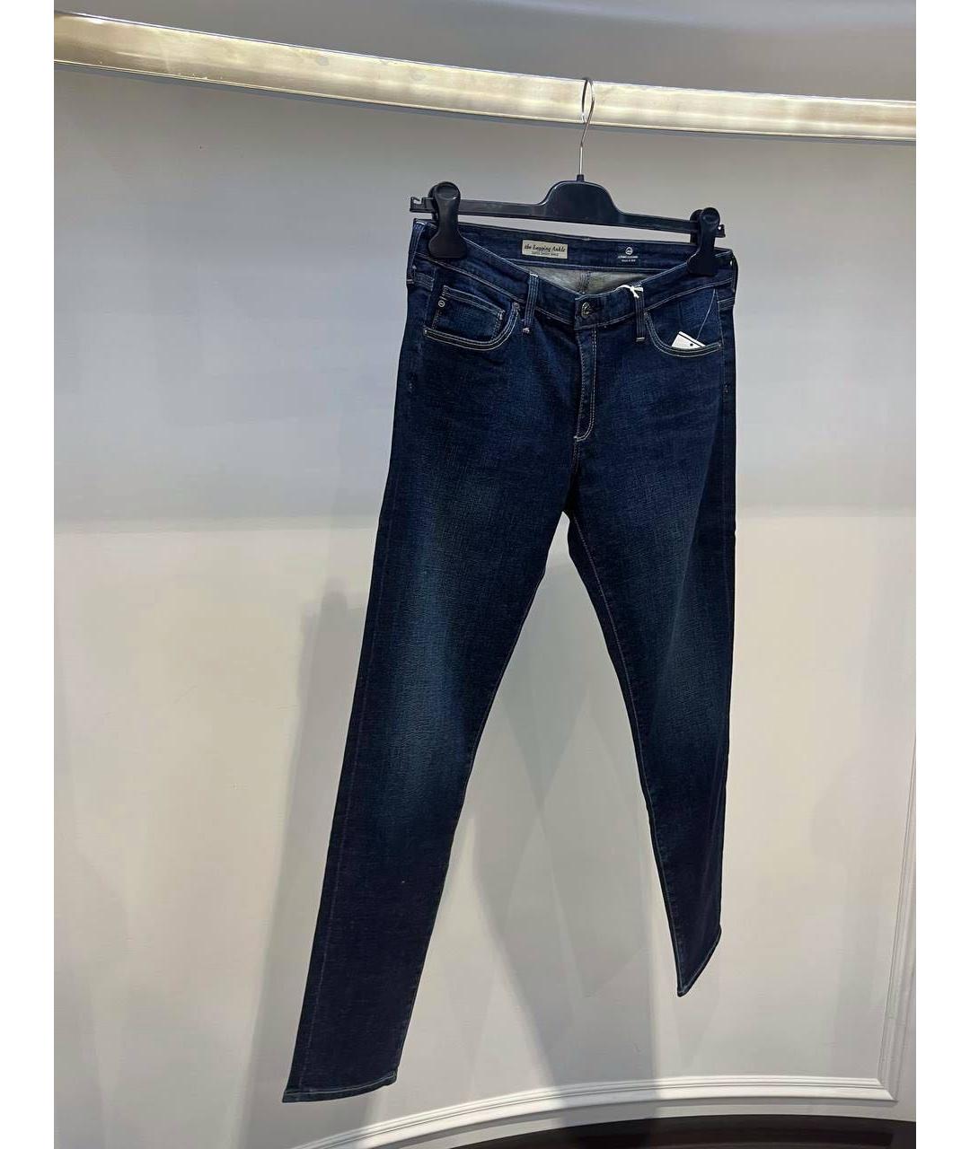 AG JEANS Синие джинсы слим, фото 3