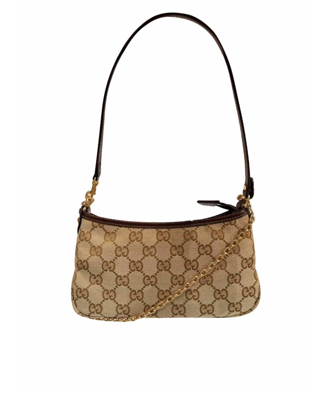 GUCCI Коричневая сумка с короткими ручками, фото 1