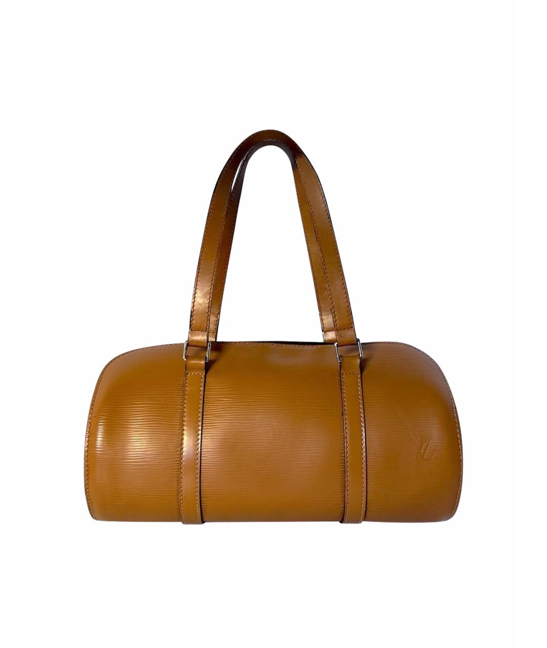 LOUIS VUITTON Коричневая кожаная сумка через плечо, фото 1