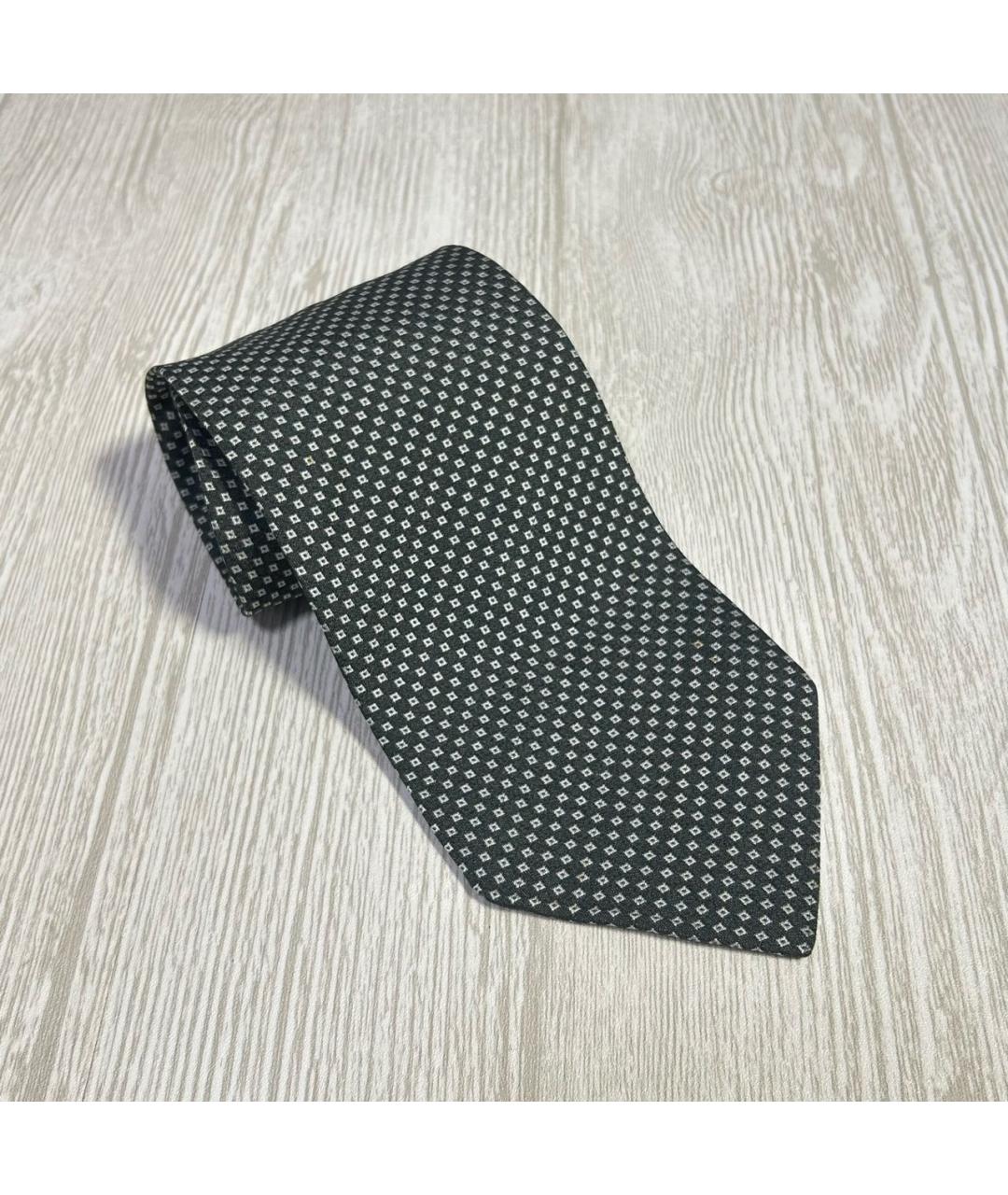 EMPORIO ARMANI Зеленый шелковый галстук, фото 2