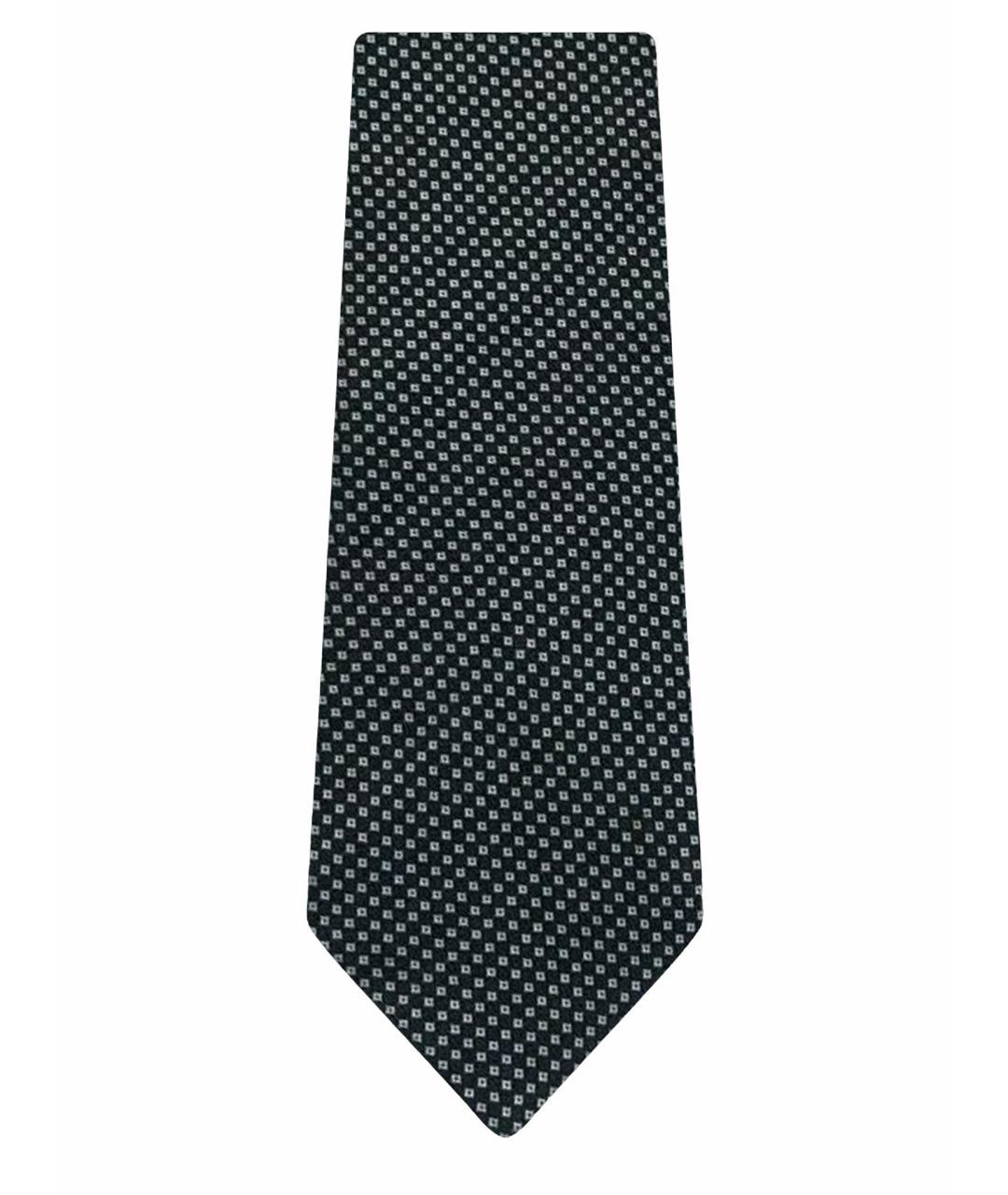 EMPORIO ARMANI Зеленый шелковый галстук, фото 1