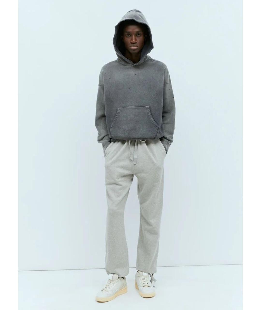 VISVIM Серые хлопковые повседневные брюки, фото 5