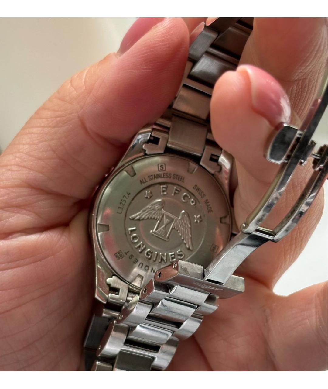 LONGINES Серебряные часы, фото 4