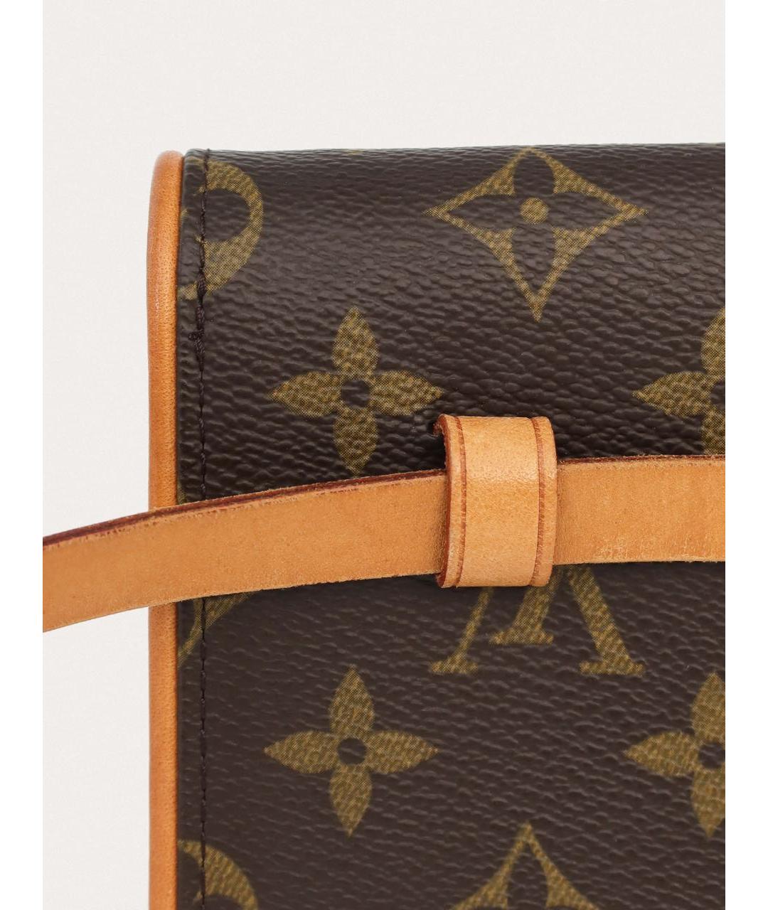 LOUIS VUITTON Коричневая поясная сумка, фото 8