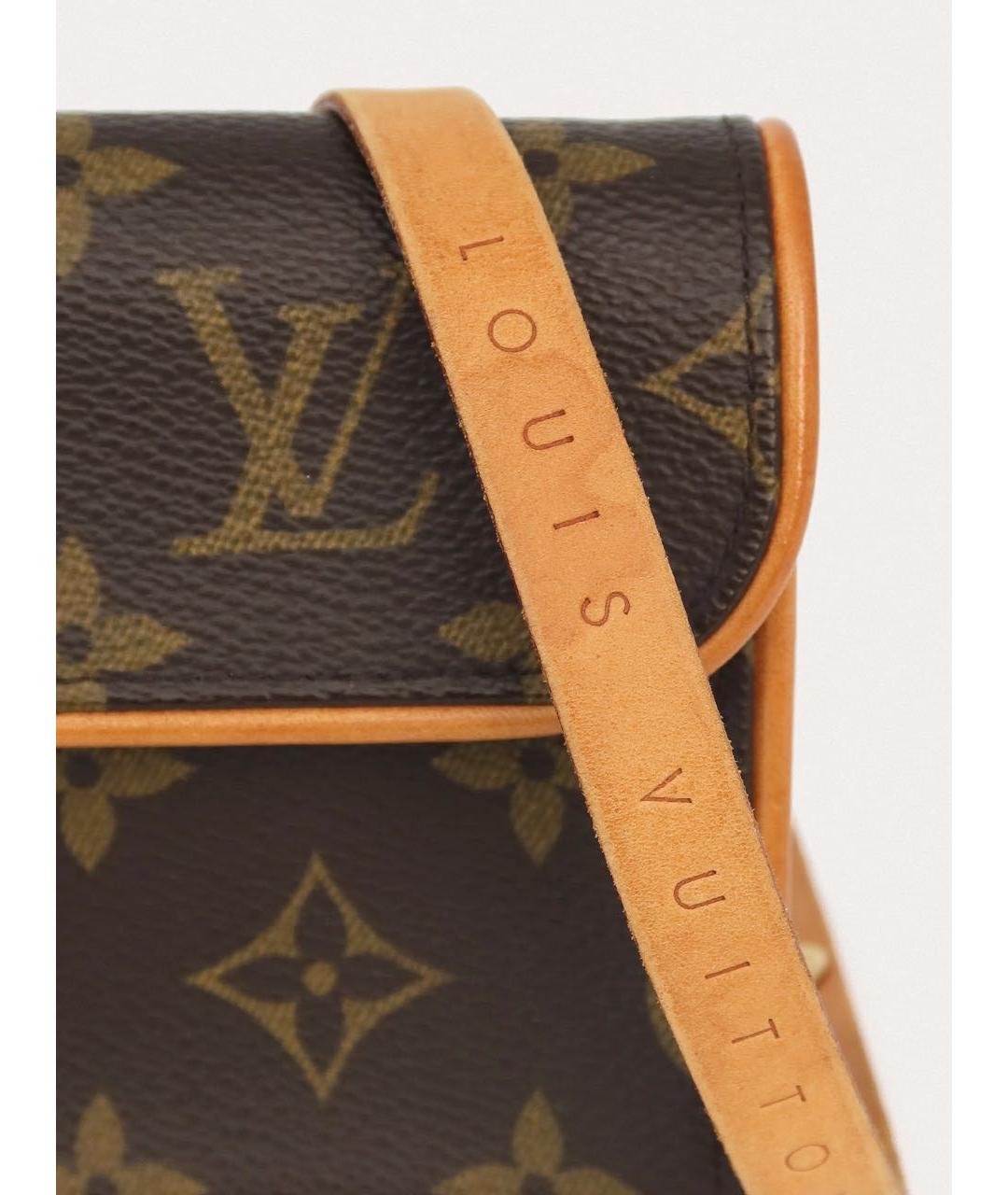 LOUIS VUITTON Коричневая поясная сумка, фото 7