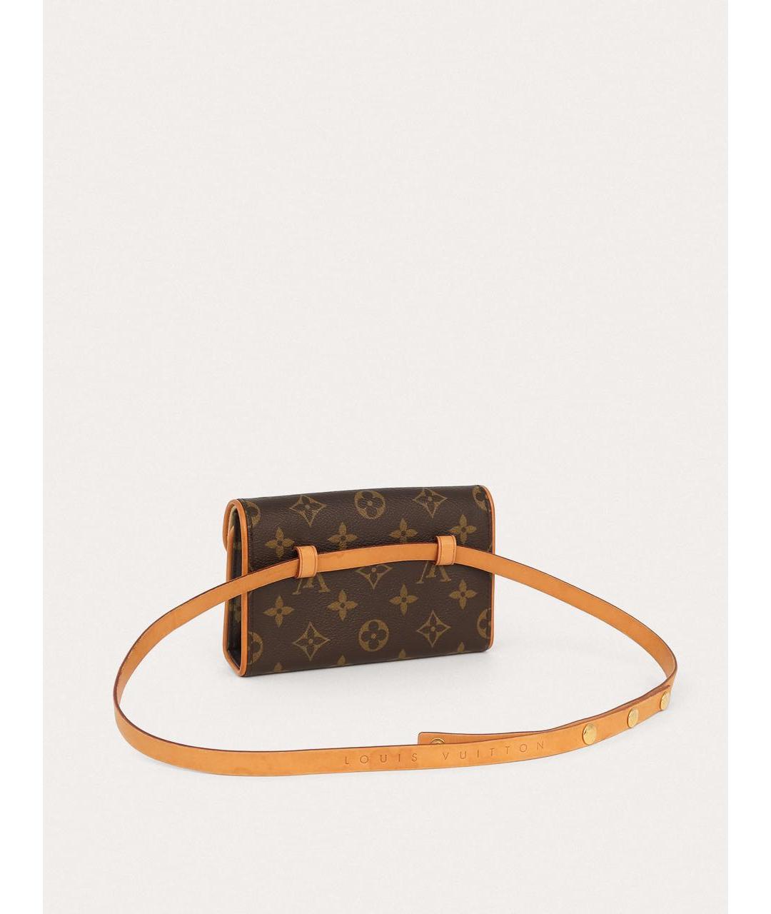 LOUIS VUITTON Коричневая поясная сумка, фото 3