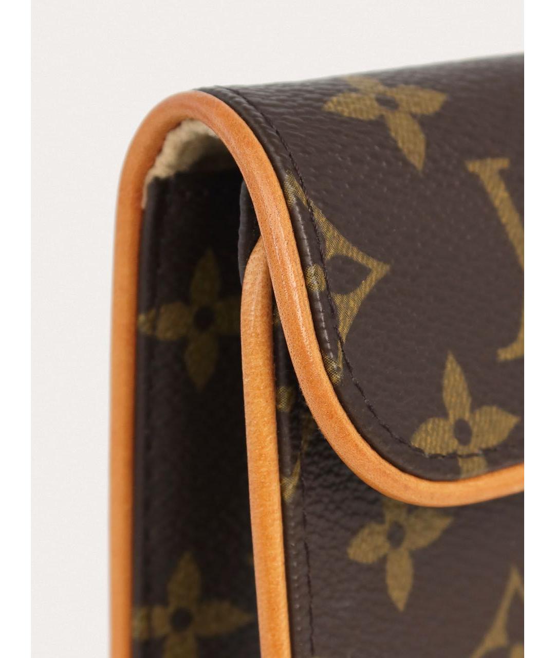 LOUIS VUITTON Коричневая поясная сумка, фото 5