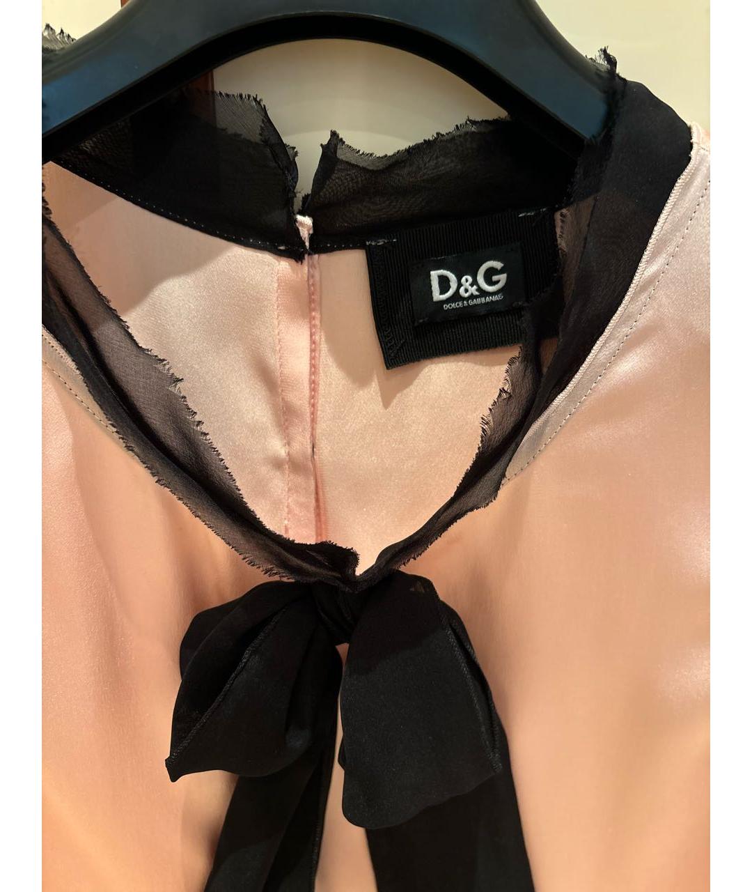 DOLCE&GABBANA Коралловая шелковая блузы, фото 3