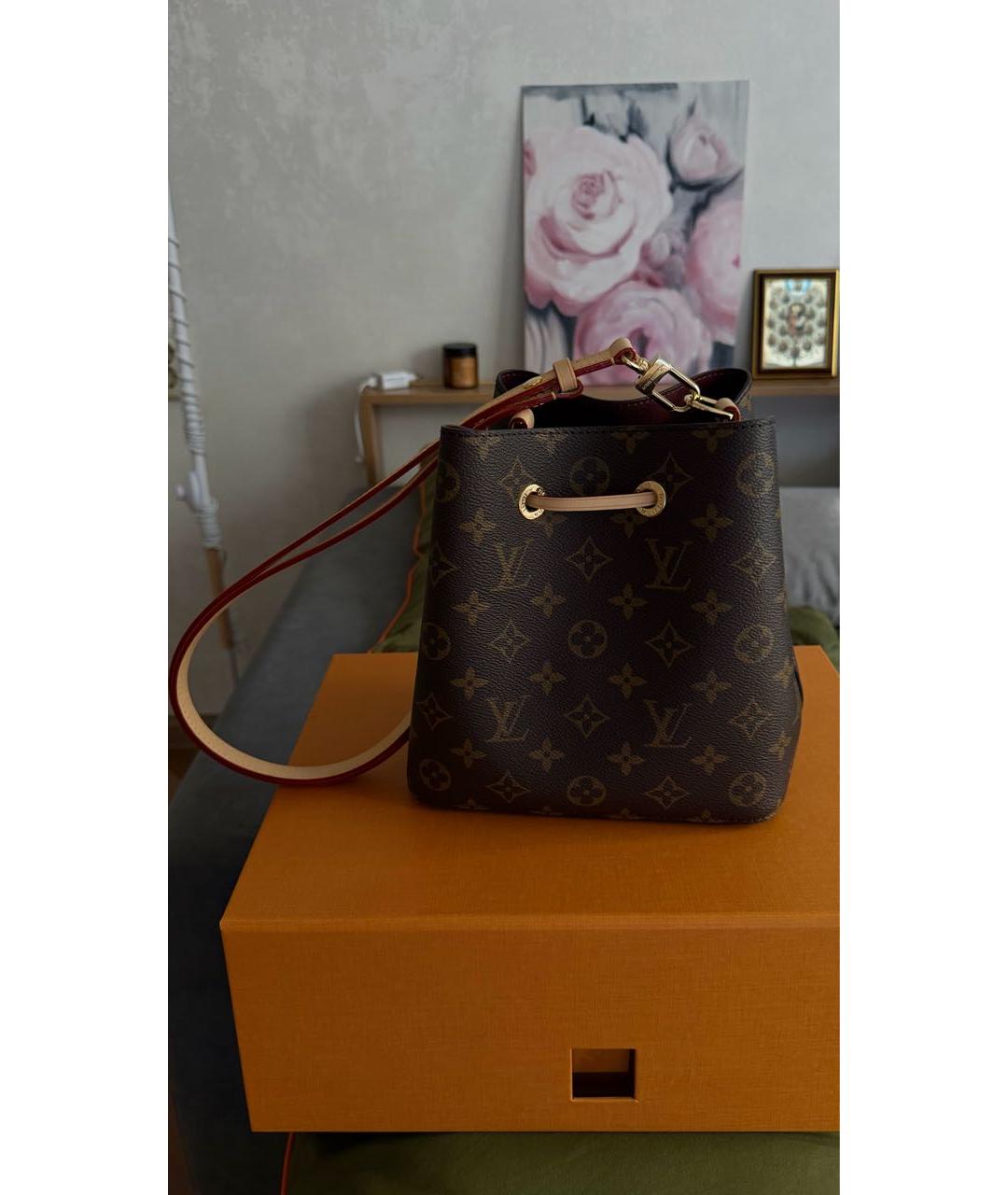 LOUIS VUITTON Коричневая сумка через плечо, фото 3