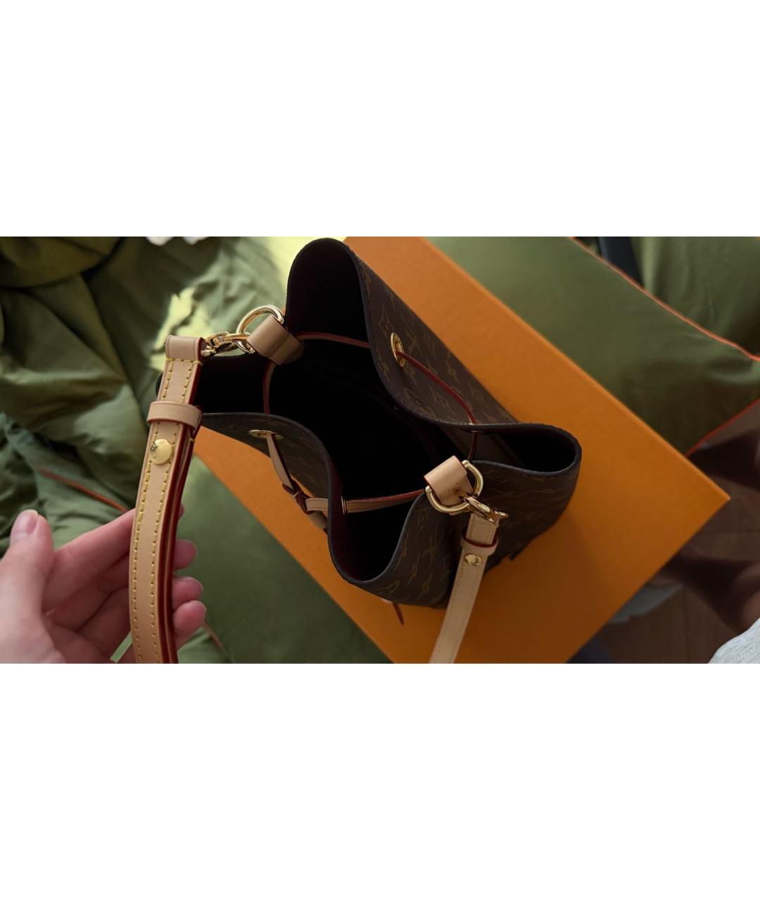 LOUIS VUITTON Коричневая сумка через плечо, фото 4