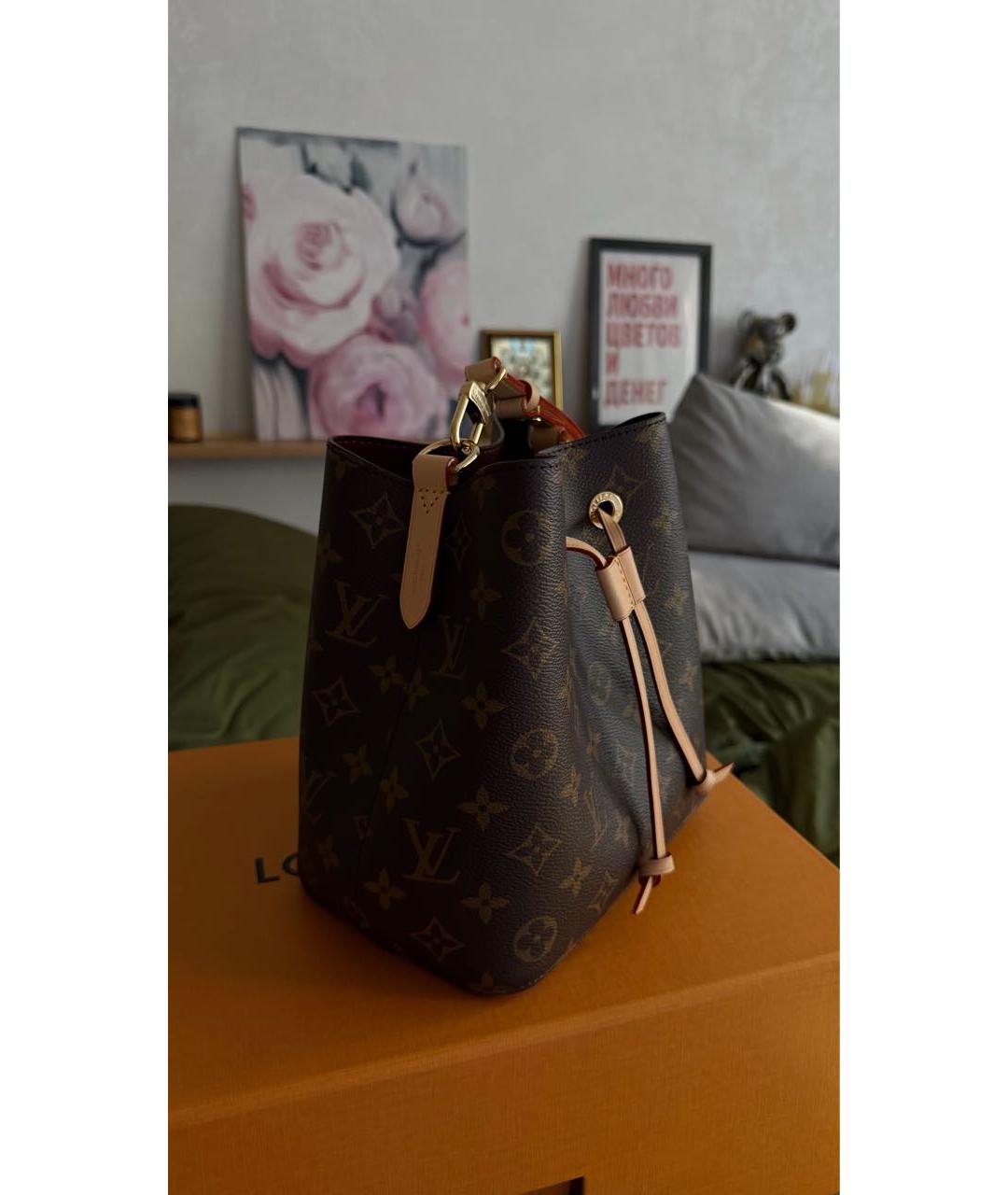 LOUIS VUITTON Коричневая сумка через плечо, фото 2