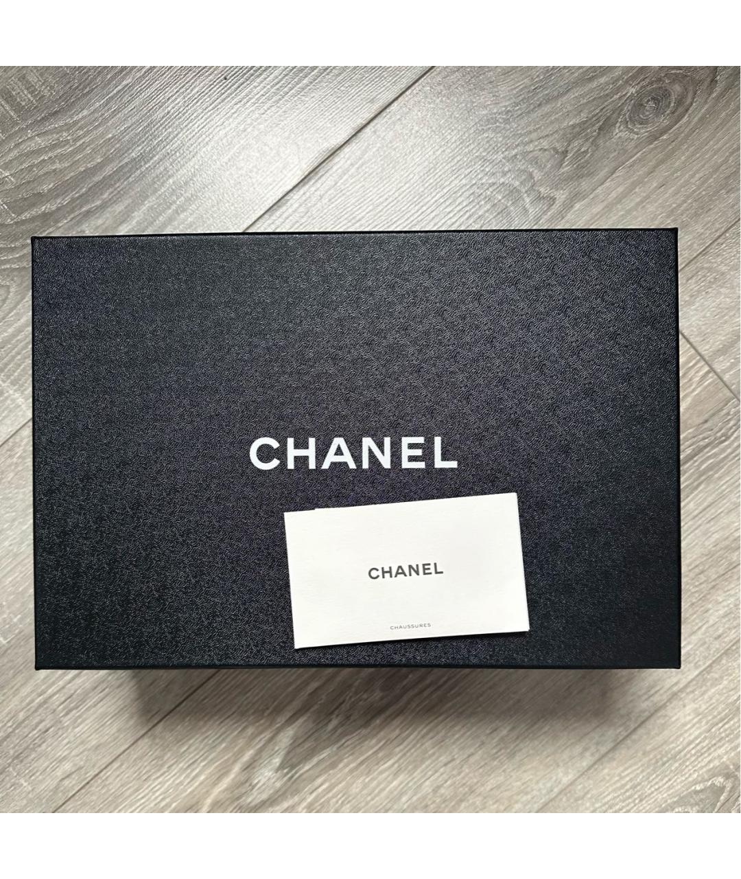 CHANEL Черные кожаные балетки, фото 8