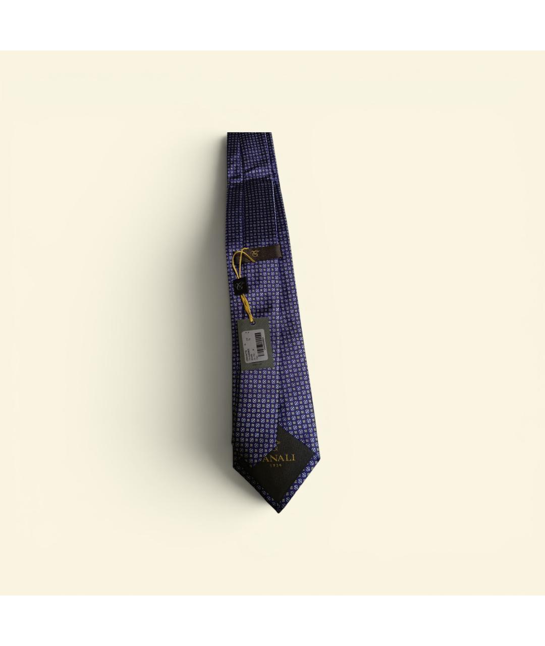 CANALI Фиолетовый шелковый галстук, фото 2