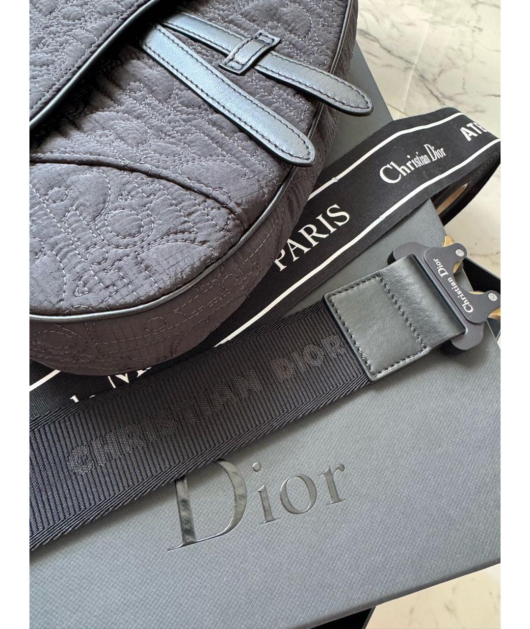 CHRISTIAN DIOR Черная поясная сумка, фото 3