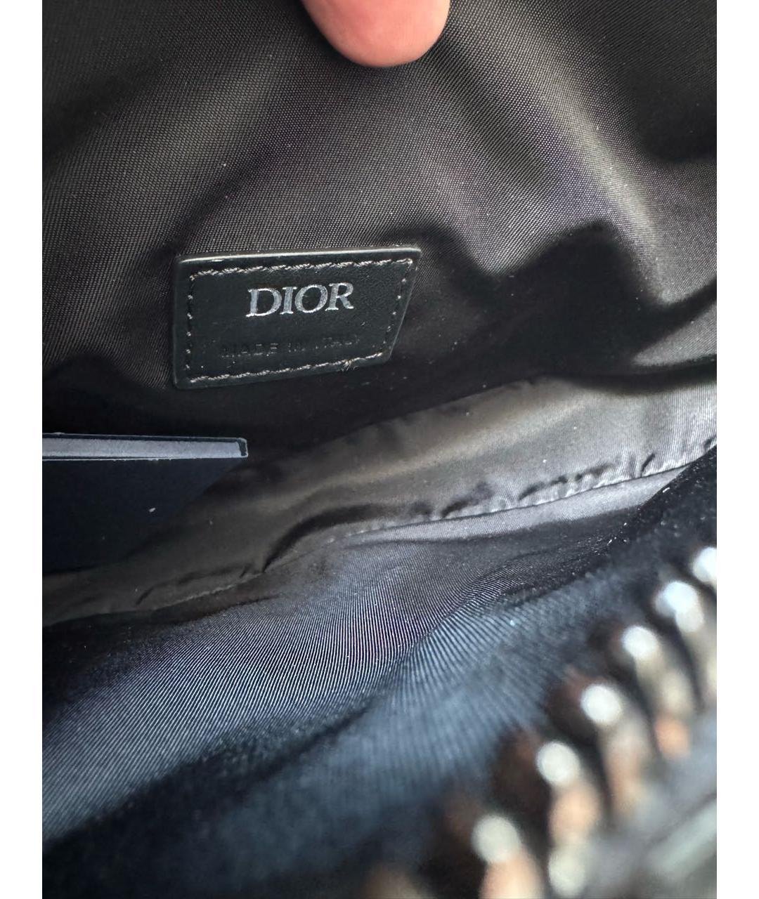 CHRISTIAN DIOR Черная поясная сумка, фото 6