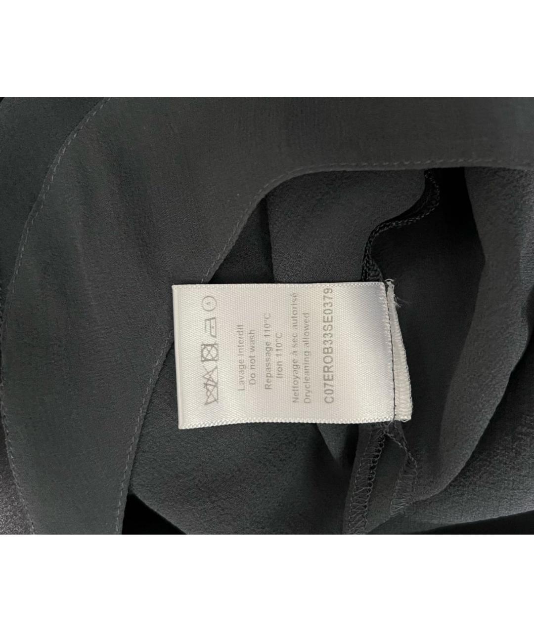 NINA RICCI Черное шелковое коктейльное платье, фото 8