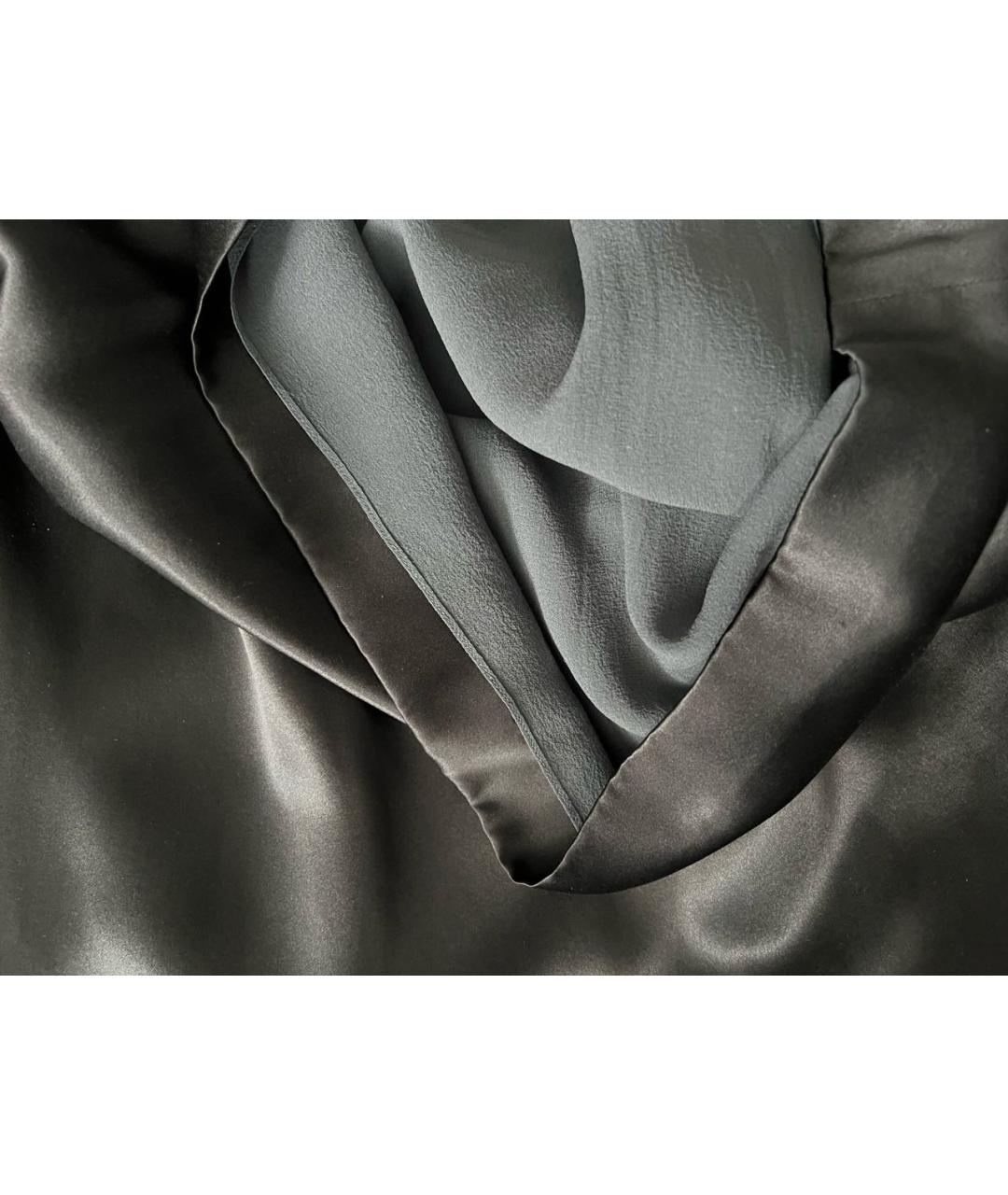 NINA RICCI Черное шелковое коктейльное платье, фото 5