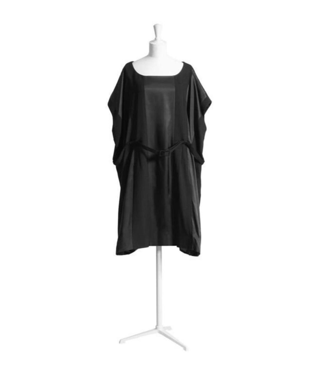 MAISON MARGIELA Черное синтетическое повседневное платье, фото 7