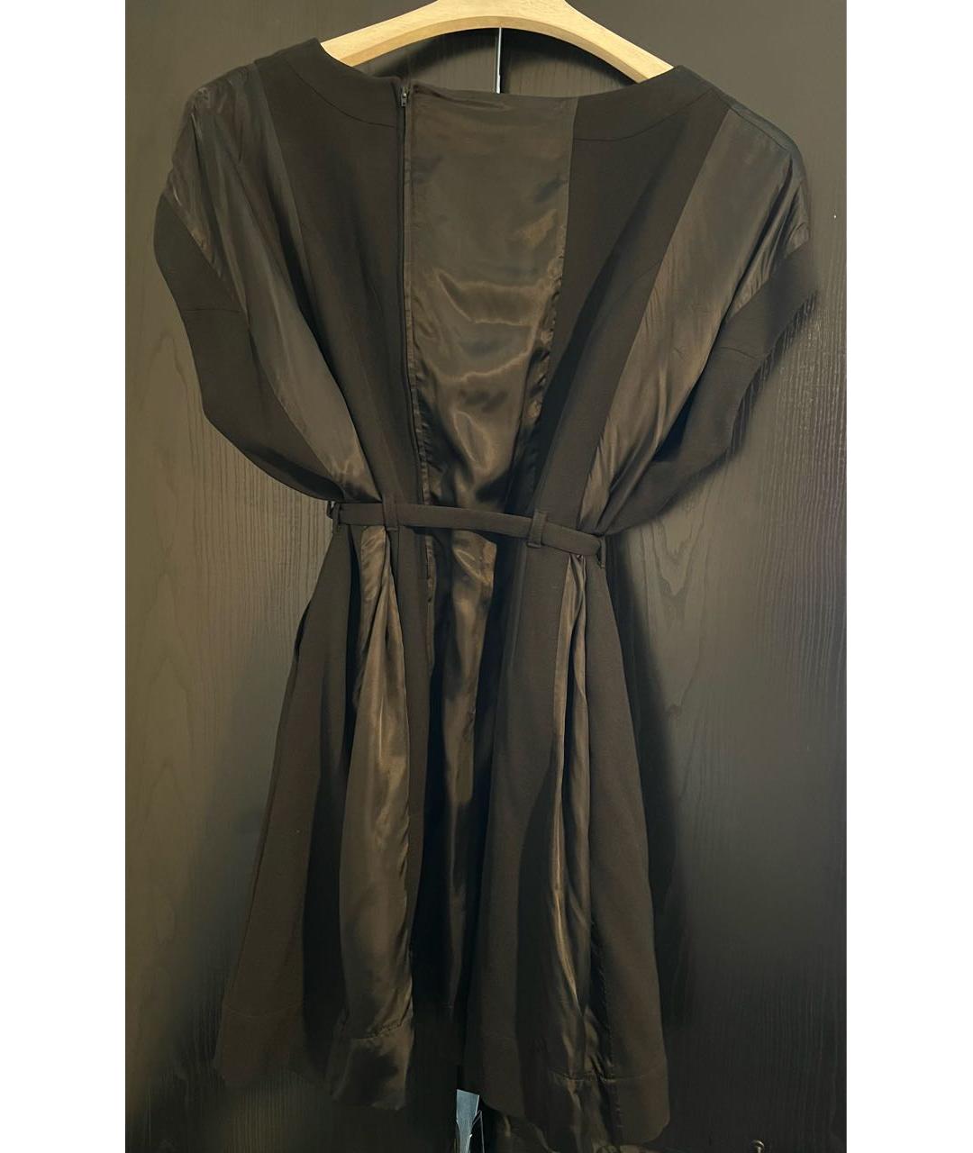 MAISON MARGIELA Черное синтетическое повседневное платье, фото 4