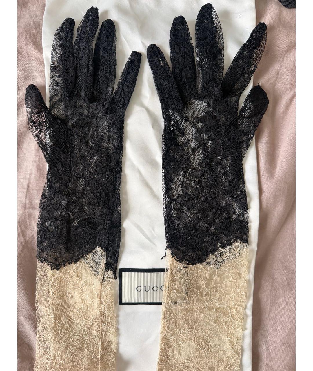 GUCCI Бежевые перчатки, фото 2