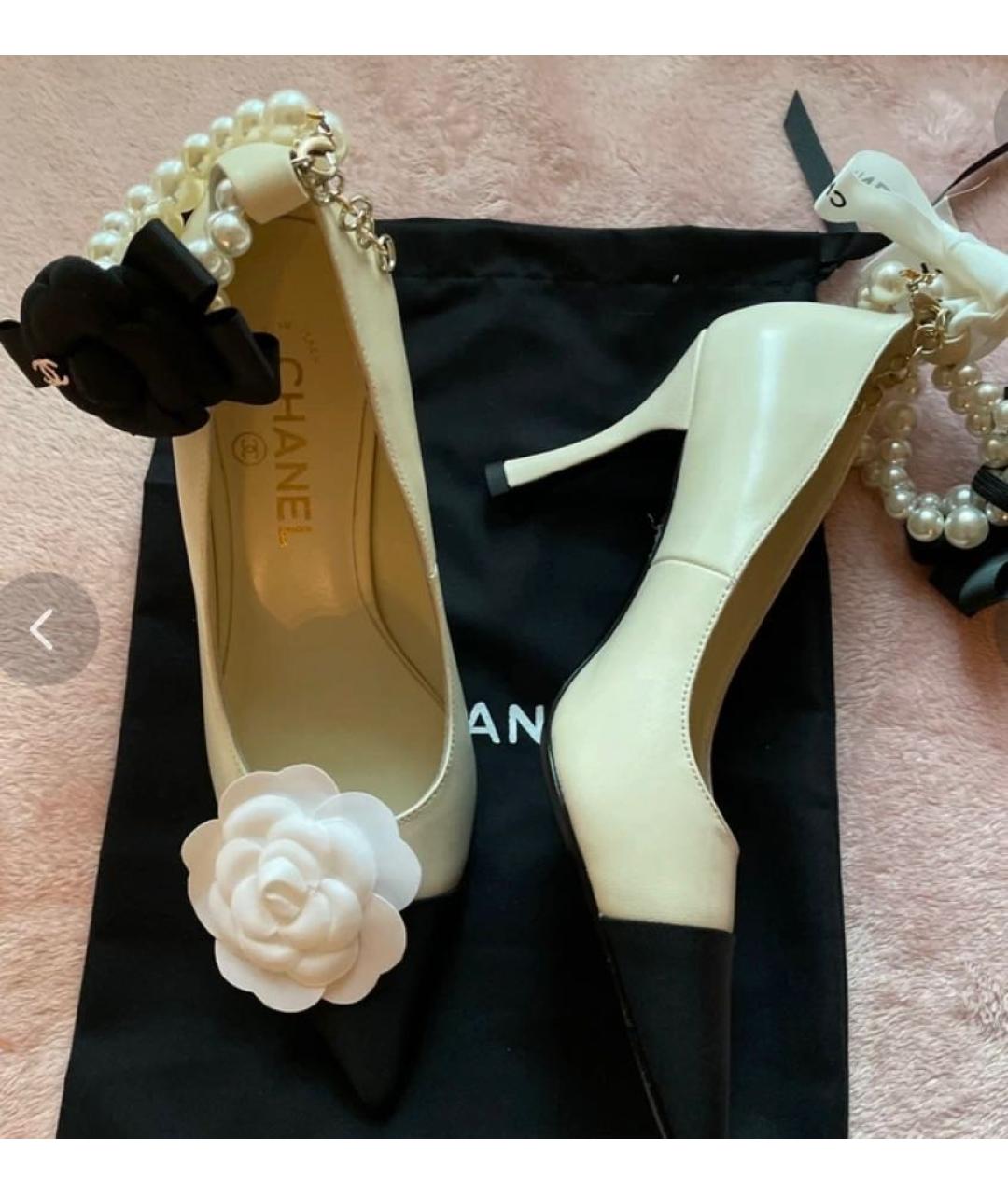 CHANEL Кожаные туфли, фото 5