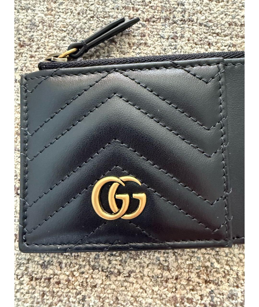GUCCI Черный кожаный кардхолдер, фото 2