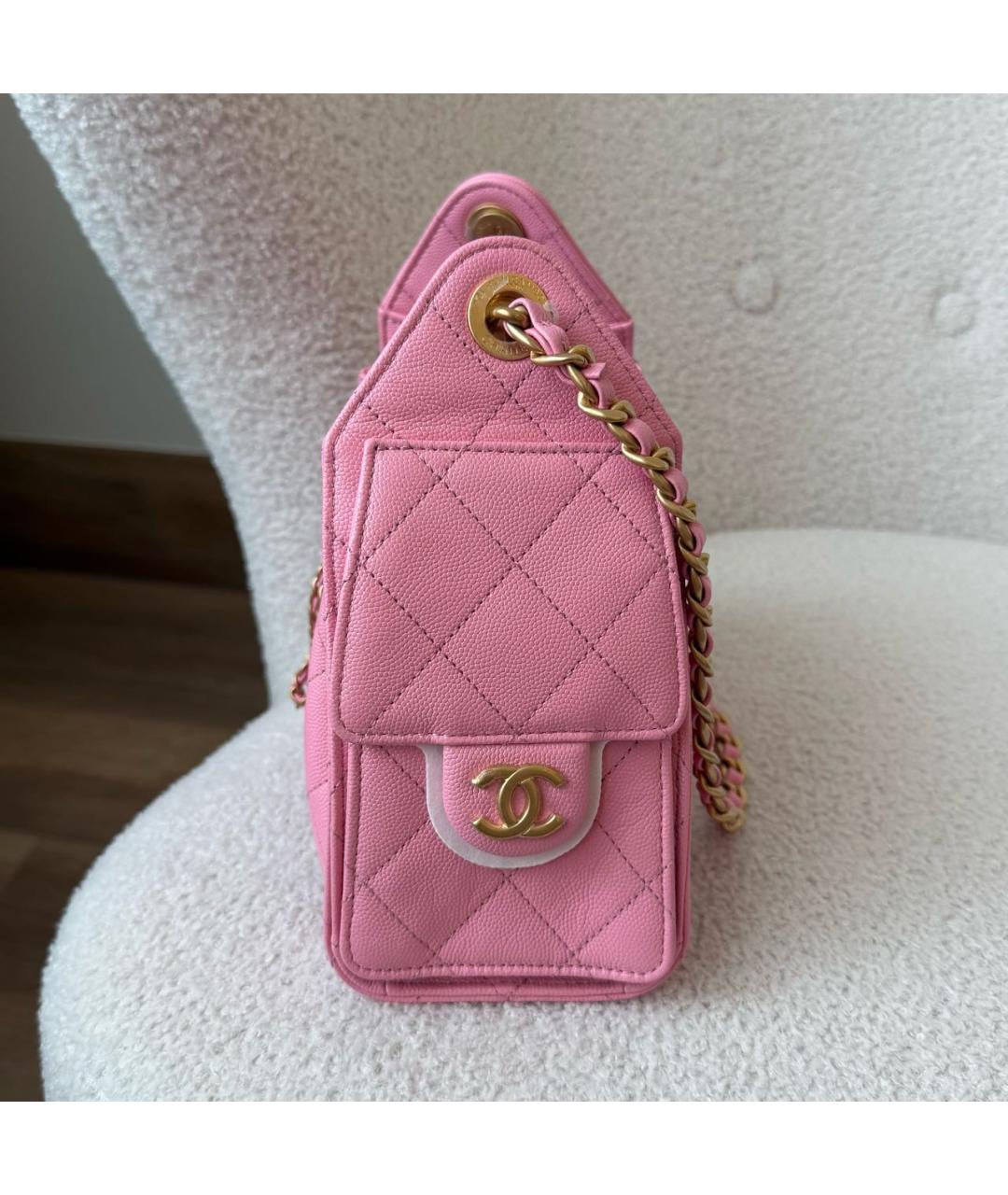 CHANEL Кожаная сумка через плечо, фото 4