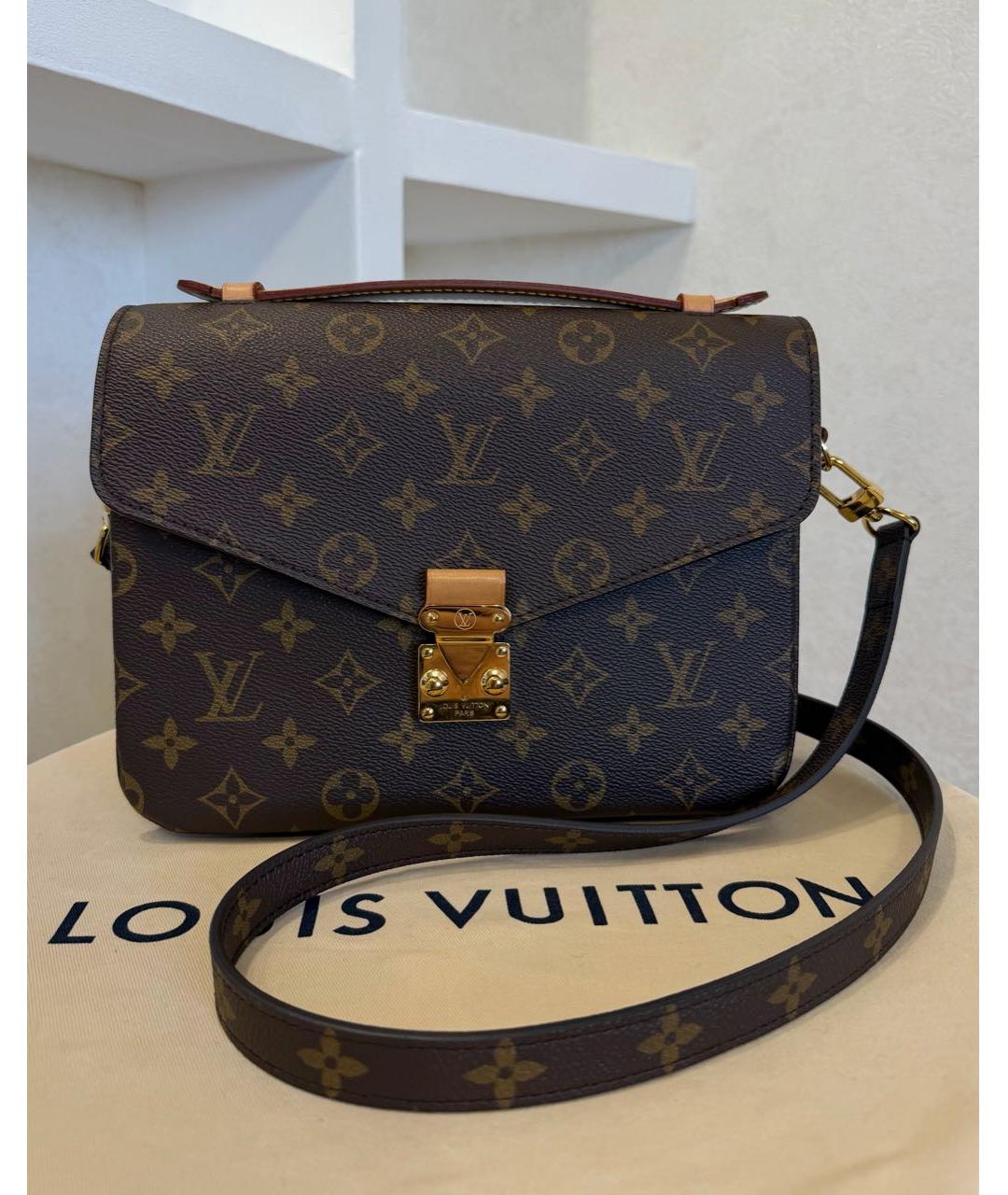 LOUIS VUITTON Коричневая сумка через плечо, фото 2