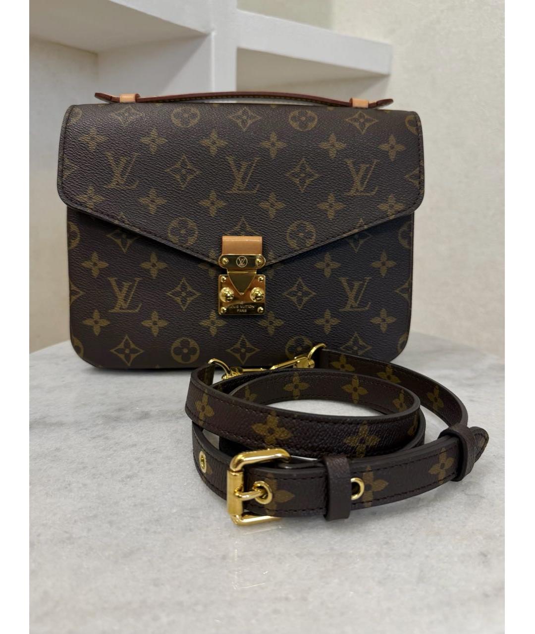LOUIS VUITTON Коричневая сумка через плечо, фото 3