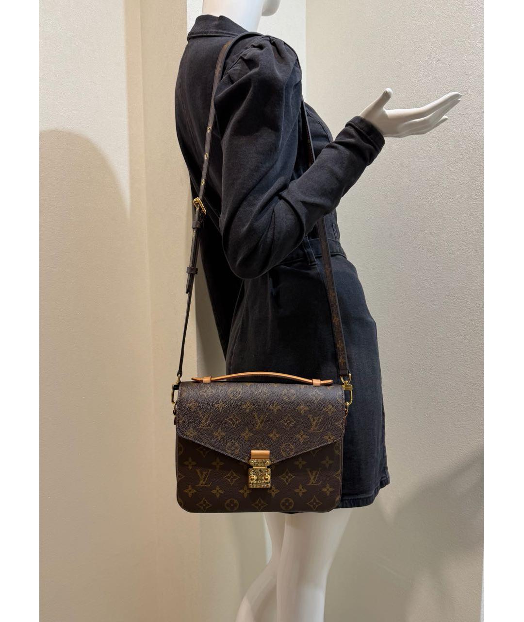 LOUIS VUITTON Коричневая сумка через плечо, фото 4