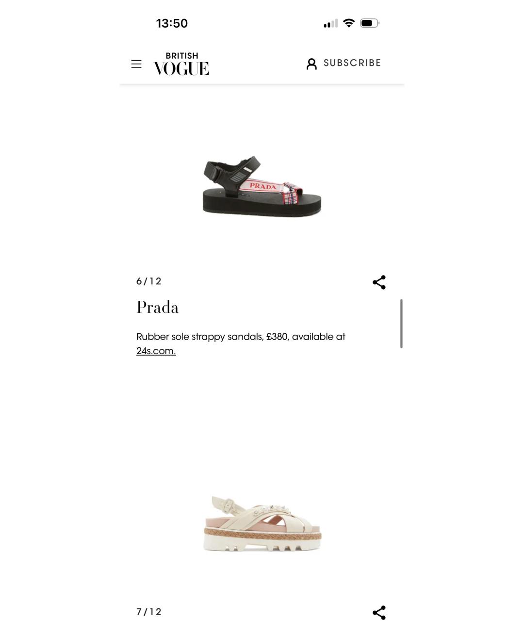 PRADA Черные сандалии, фото 7