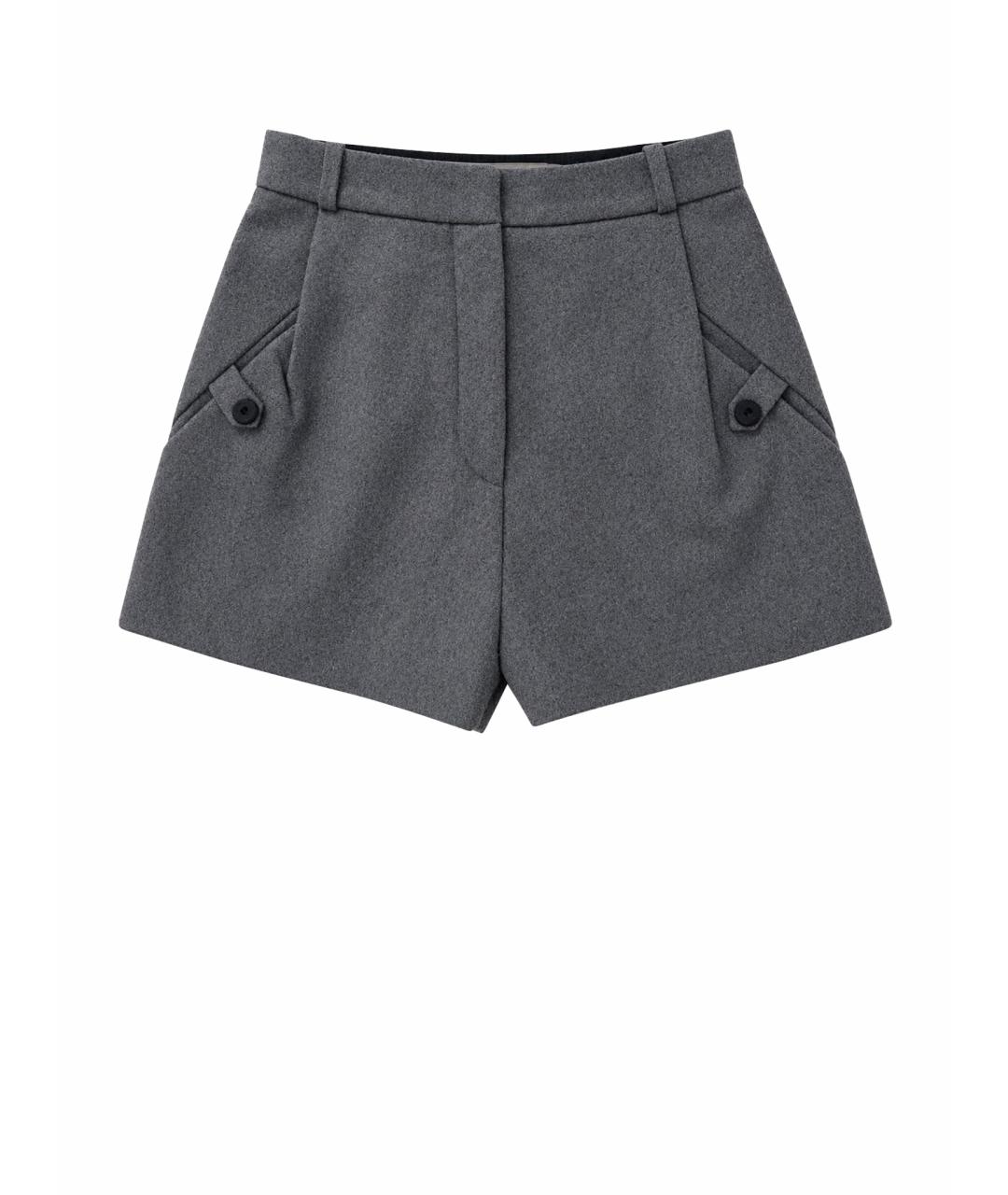 ACNE STUDIOS Серые шерстяные шорты, фото 7