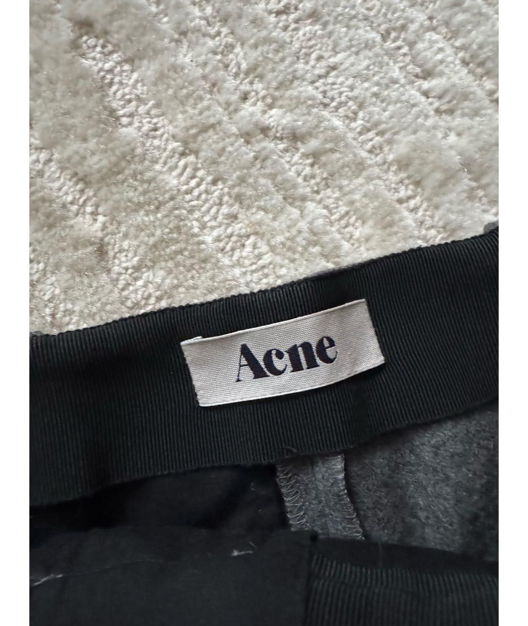 ACNE STUDIOS Серые шерстяные шорты, фото 3