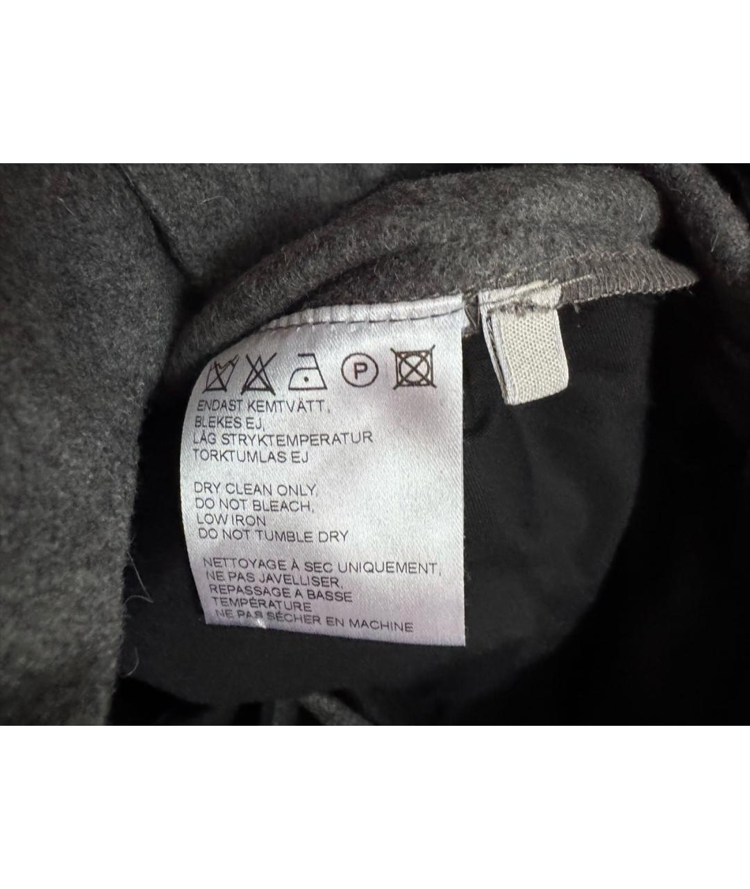 ACNE STUDIOS Серые шерстяные шорты, фото 5