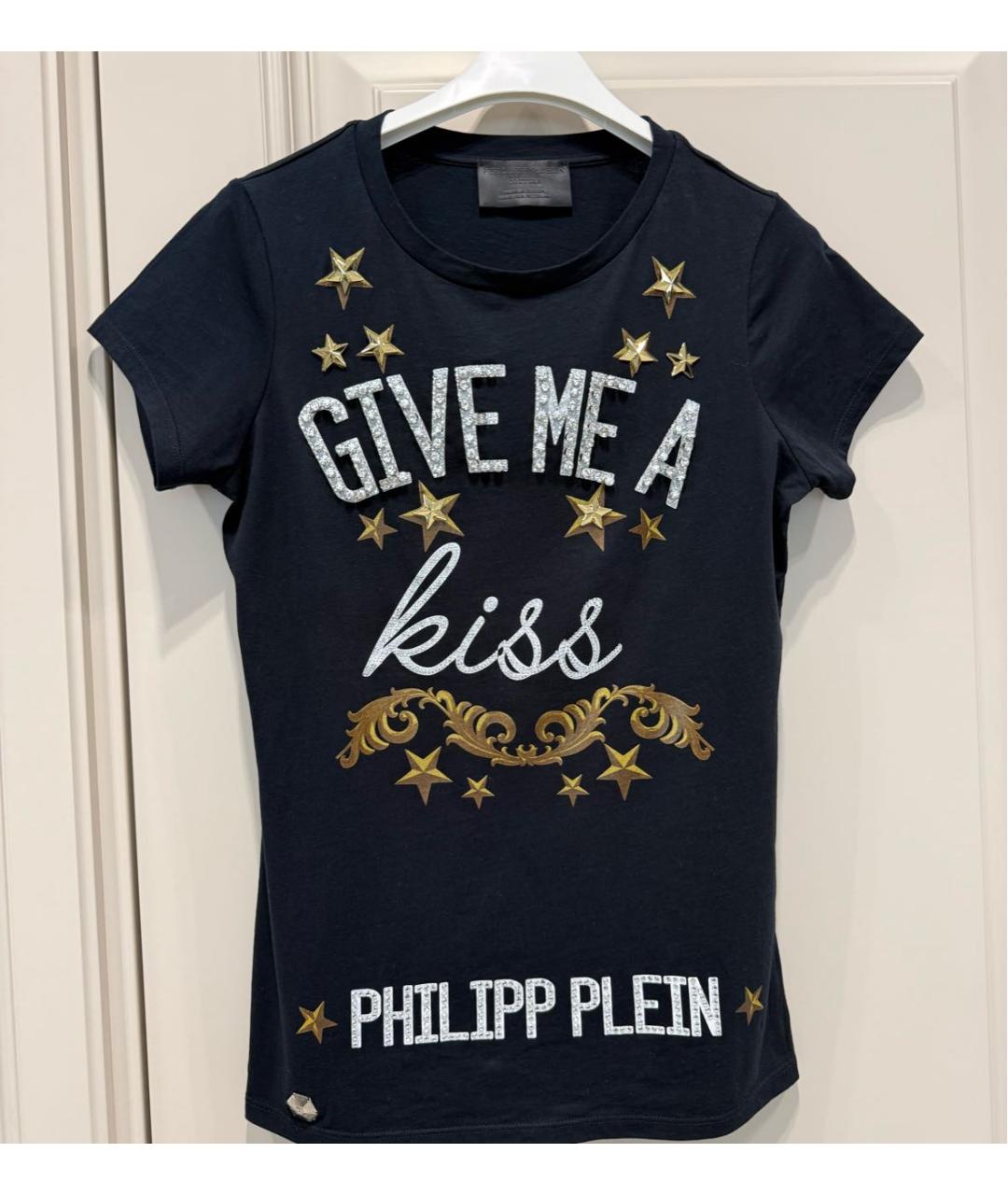 PHILIPP PLEIN Черная хлопковая футболка, фото 9