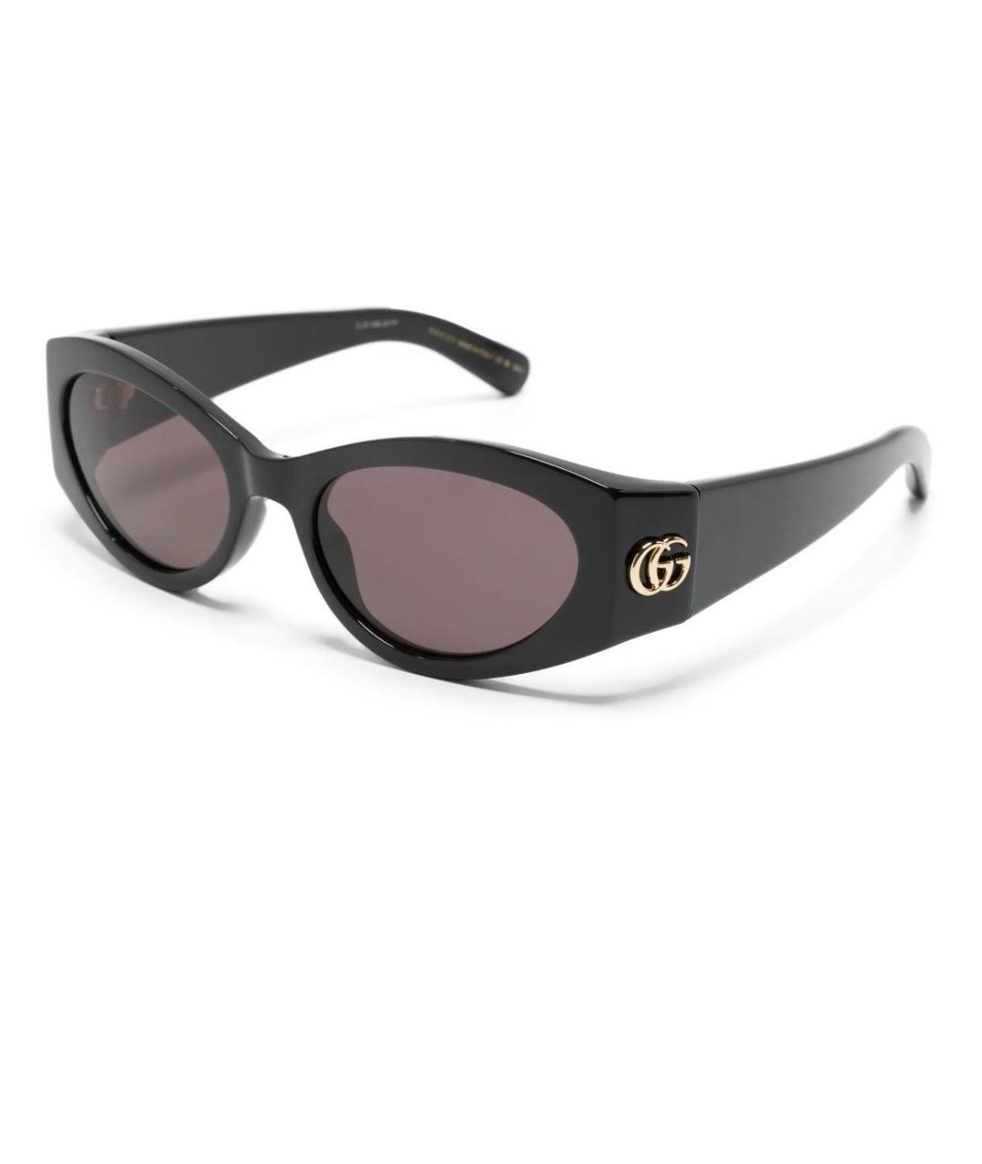 GUCCI Черные пластиковые солнцезащитные очки, фото 1