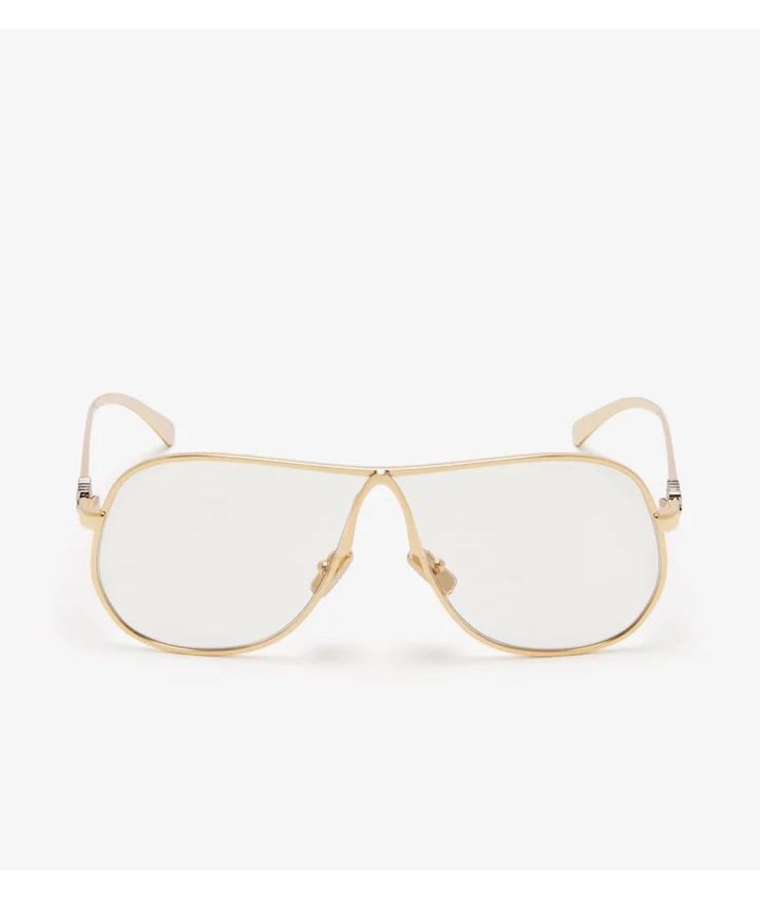 MIU MIU Золотые металлические солнцезащитные очки, фото 7