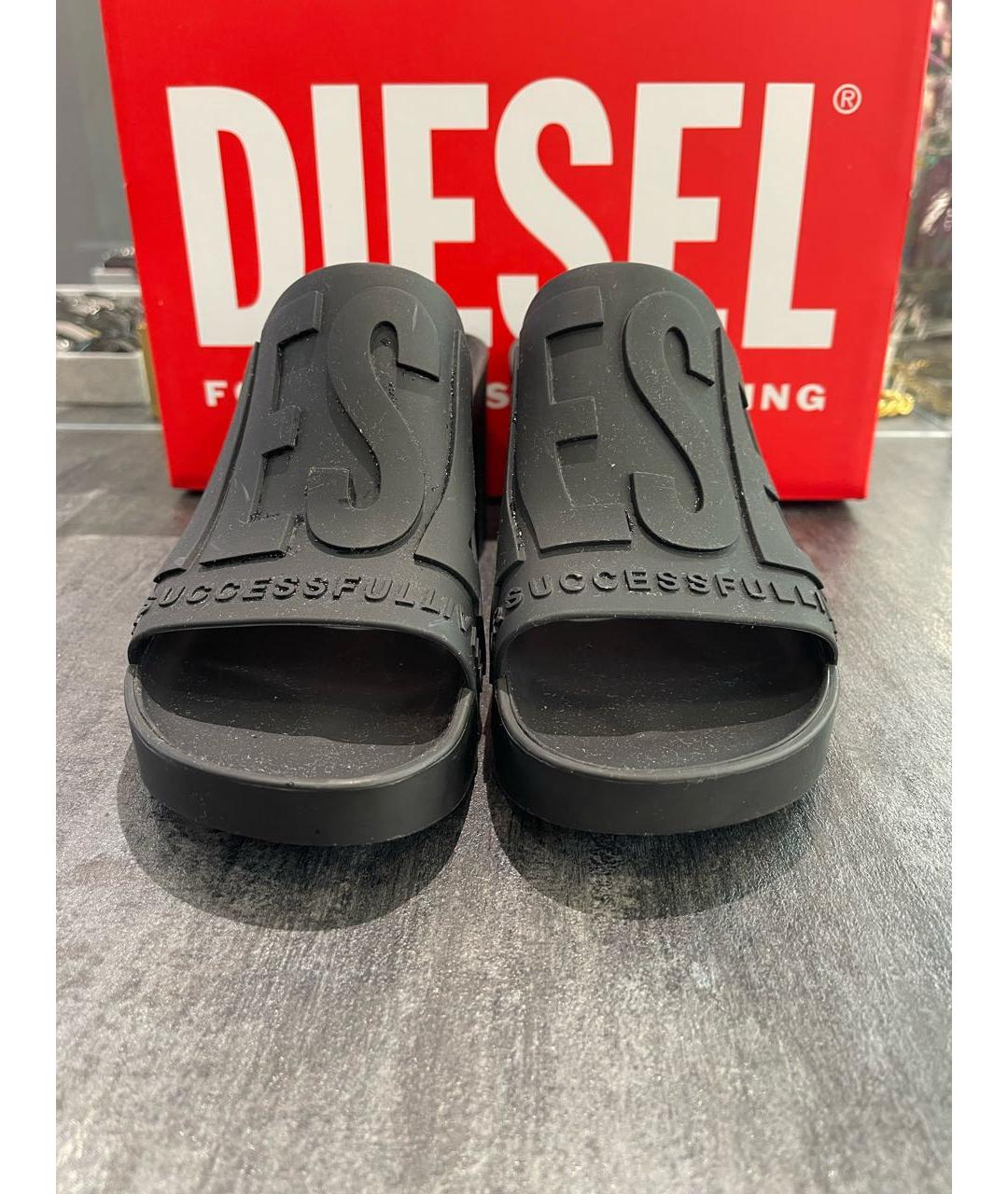 DIESEL Черные сабо, фото 2