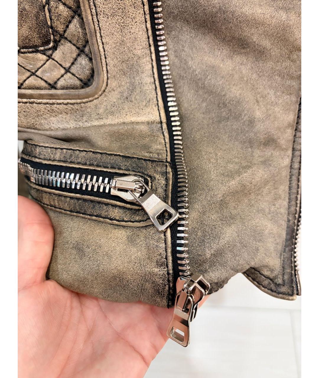 BALMAIN Кожаная куртка, фото 4