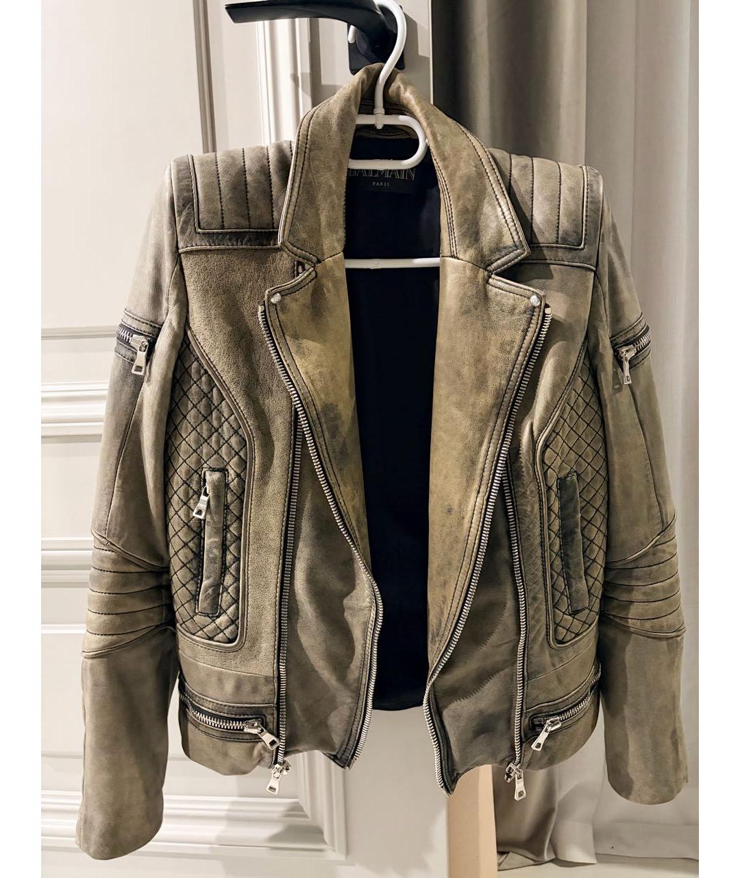 BALMAIN Кожаная куртка, фото 6