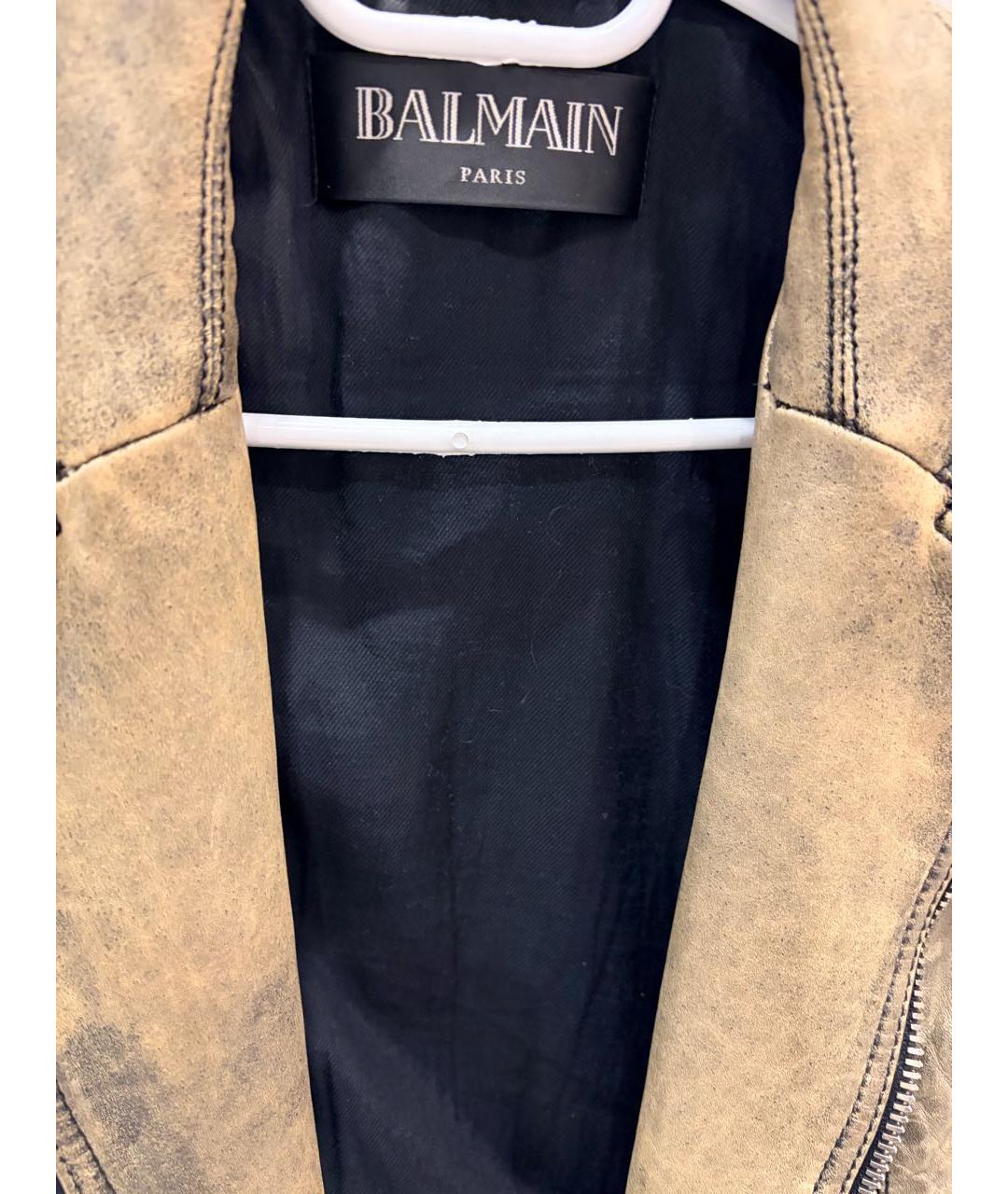 BALMAIN Кожаная куртка, фото 5