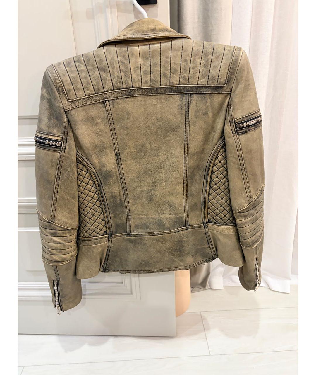 BALMAIN Кожаная куртка, фото 2