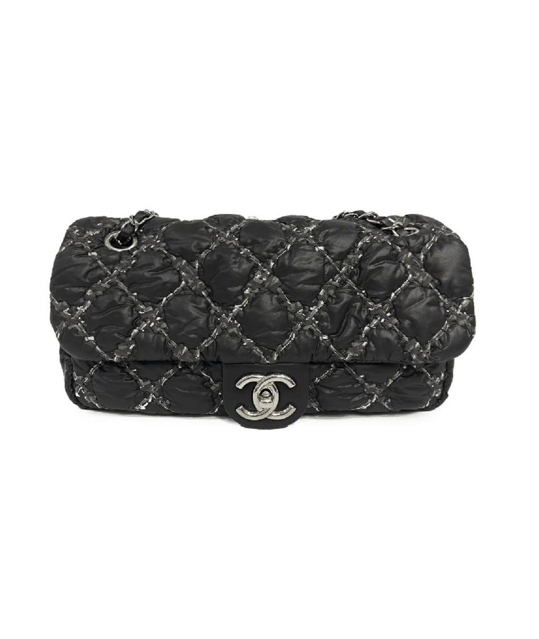 CHANEL Черная тканевая сумка через плечо, фото 3