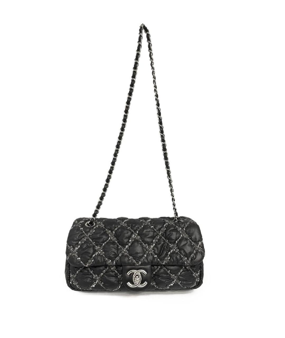 CHANEL Черная тканевая сумка через плечо, фото 1
