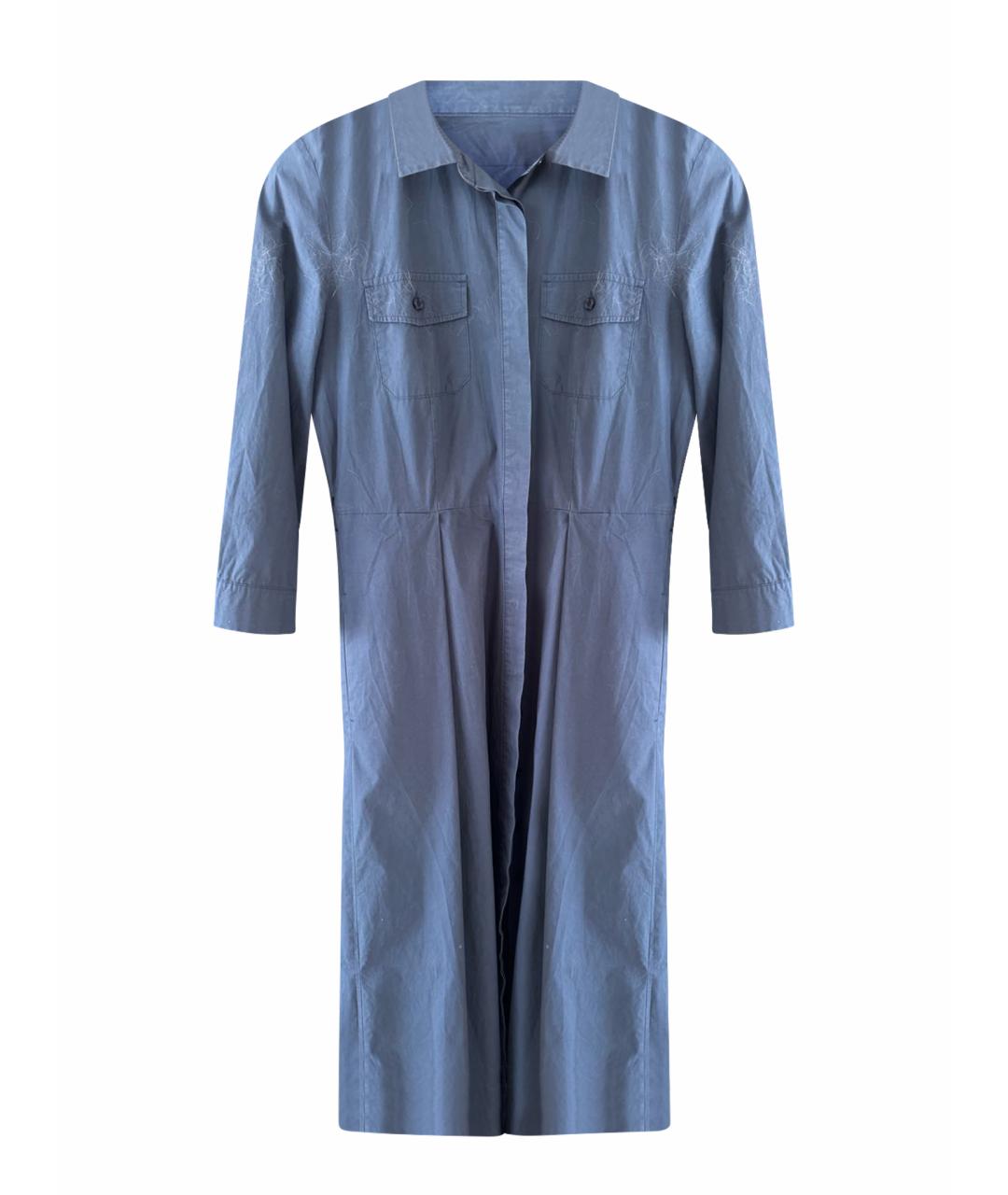 'S MAX MARA Темно-синее хлопковое платье, фото 1