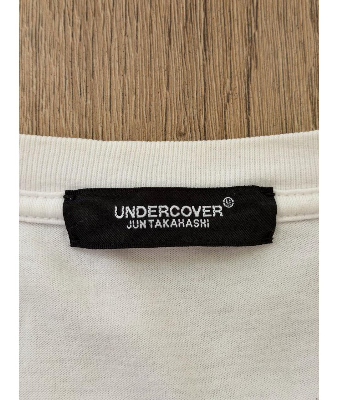 UNDERCOVER Белая хлопковая футболка, фото 4