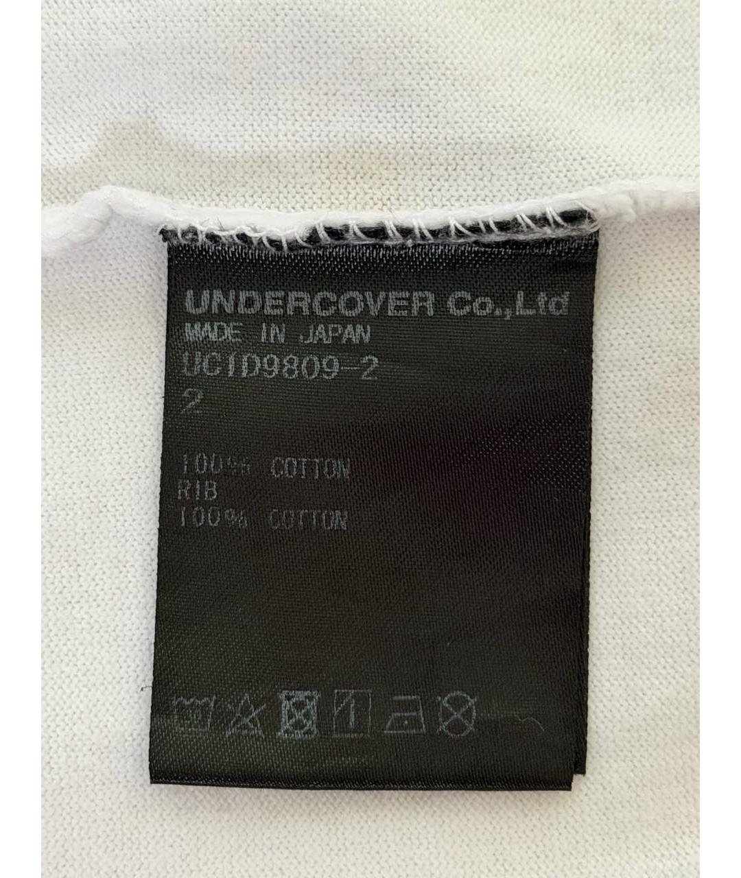UNDERCOVER Белая хлопковая футболка, фото 5
